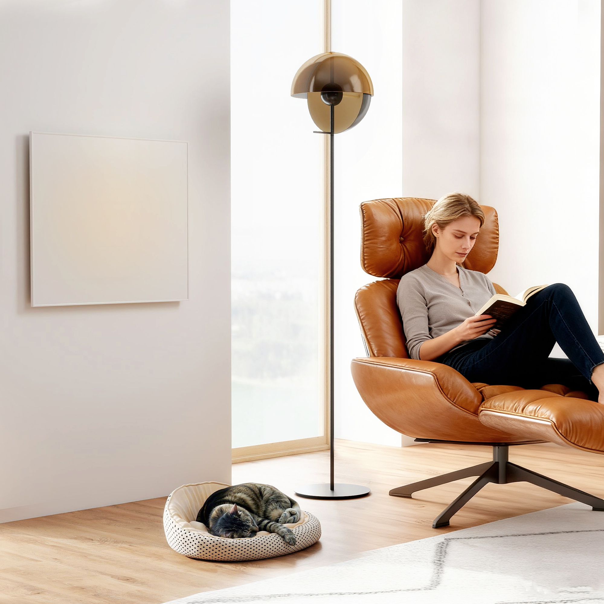 Elektrischer Heizer, Wandmontage, Infrarot-Heizung, energiesparend, Thermostat, Timer, Fernbedienung, Überhitzungsschutz