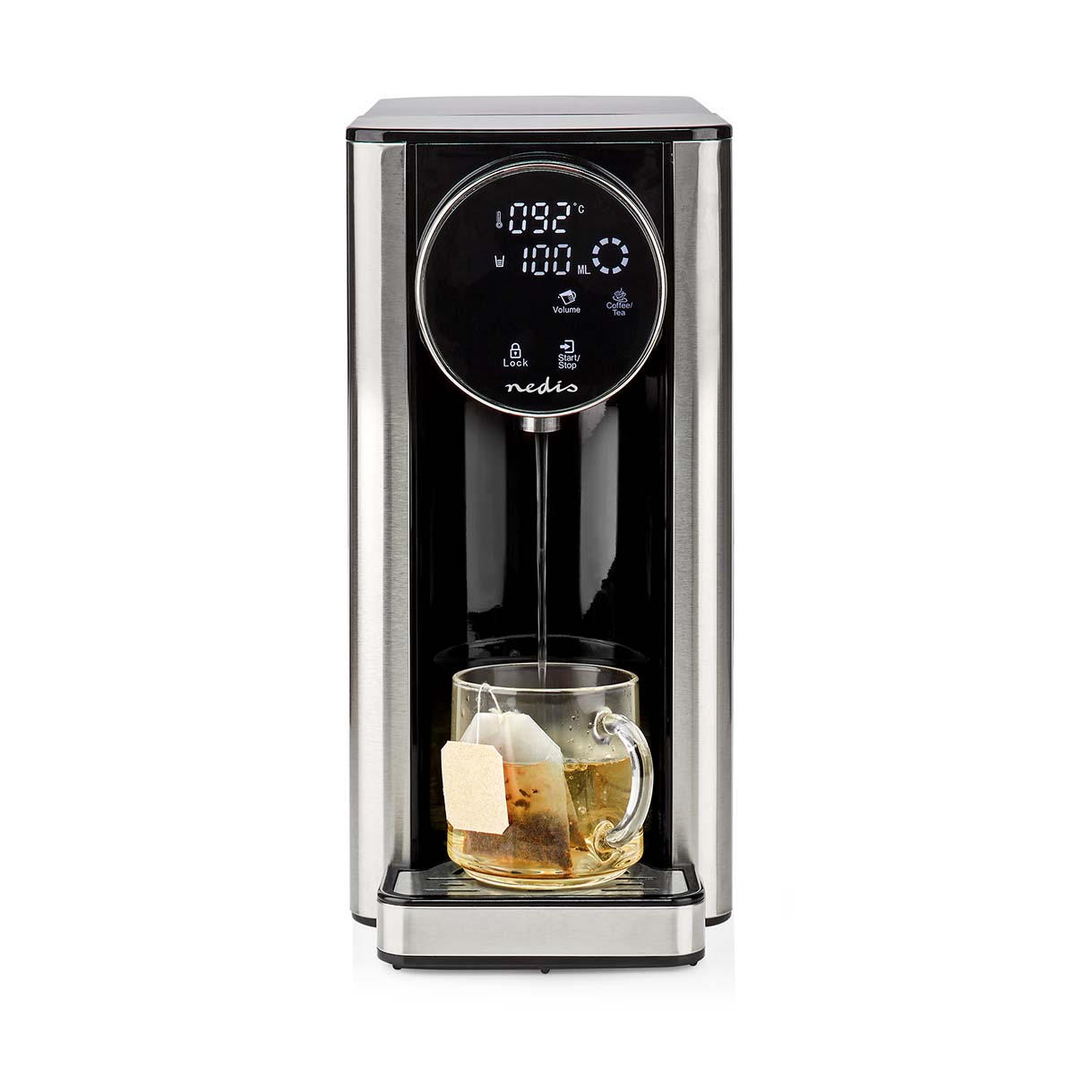 Heißwasserspender | 2600 W | 2.7 l | Aluminium / schwarz Heißwasserspender | 2600 W | 2.7 l | Aluminium / schwarz