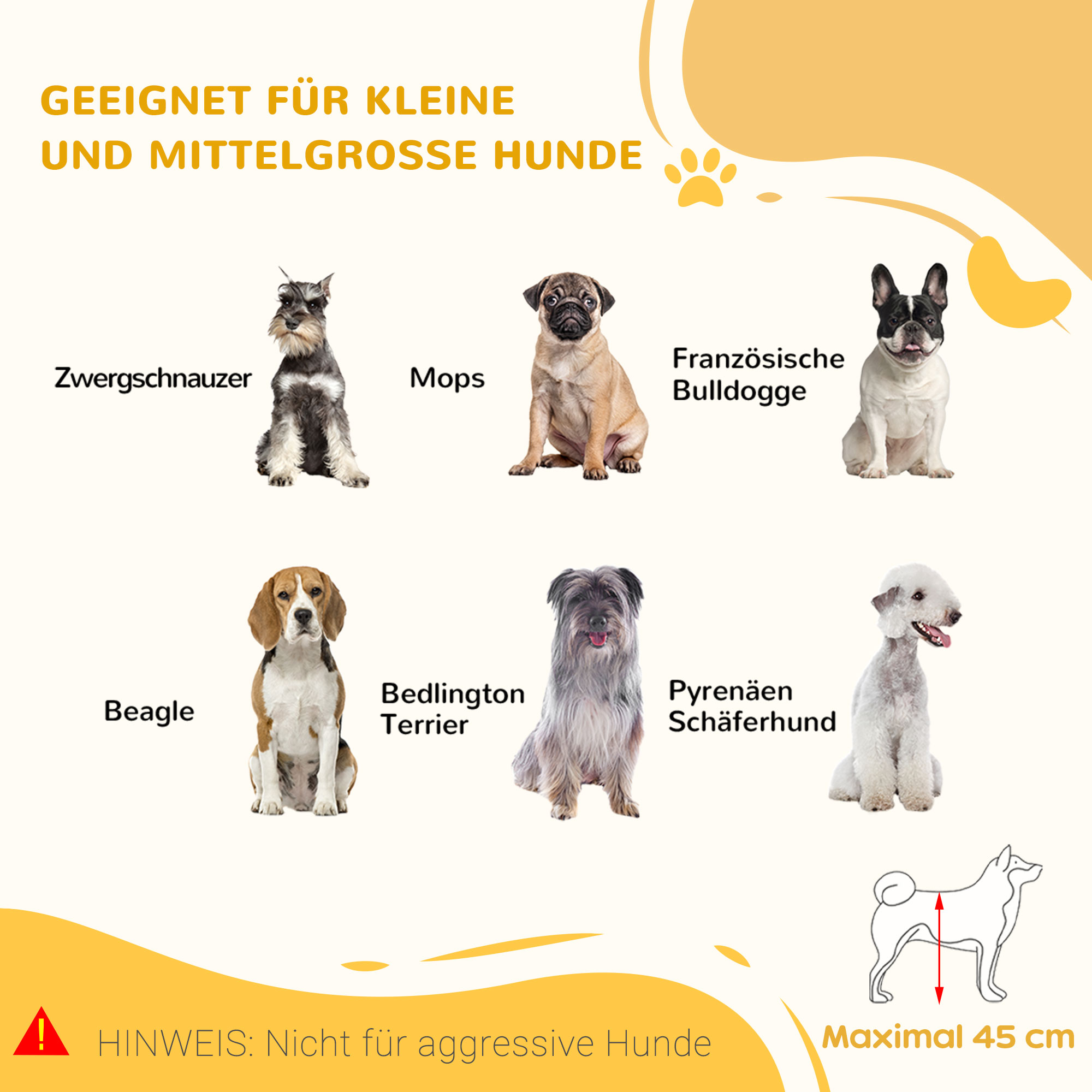 Hundeschutzgitter, Treppenschutzgitter, 180 cm hoch, höhenverstellbar, Natur + Schwarz