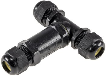 Kabelverbinder T-Form, IP68, 450V/32A / Schraubanschluss, für Kabel Ø 8-12mm