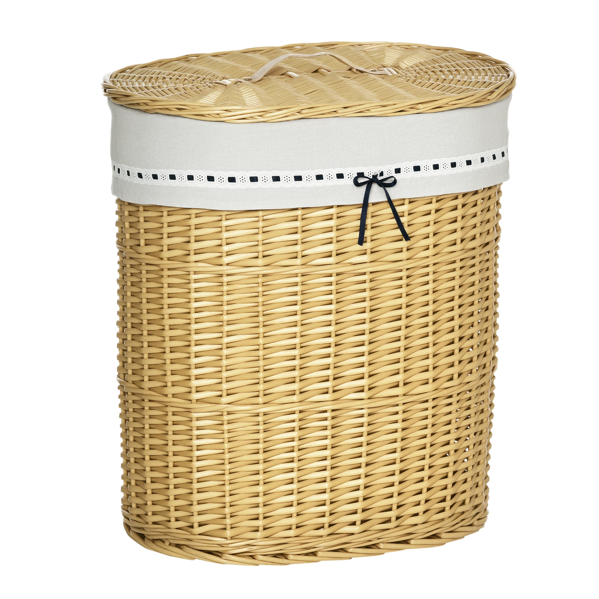 Wäschekorb aus Weide mit Deckel Wäschesammler mit Griff, herausnehmbarer Wäschesack, Laundry Baskets Wäschebox für Badezimmer Waschküche Schlafzimmer Natur Wäschekorb aus Weide mit Deckel Wäschesammler mit Griff, herausnehmbarer Wäschesack, Laundry Baskets Wäschebox für Badezimmer Waschküche Schlafzimmer Natur