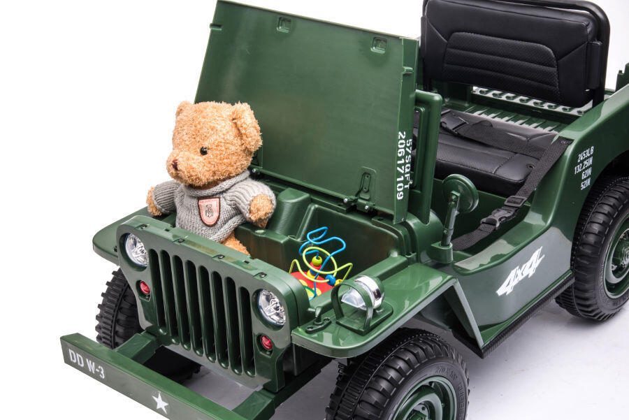 Kinderfahrzeug Offroad Militär Grün