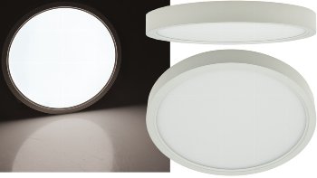 LED Deckenleuchte "Santano 18n", Ø 22,5cm, 18W, 1810lm, 4200K neutralweiß