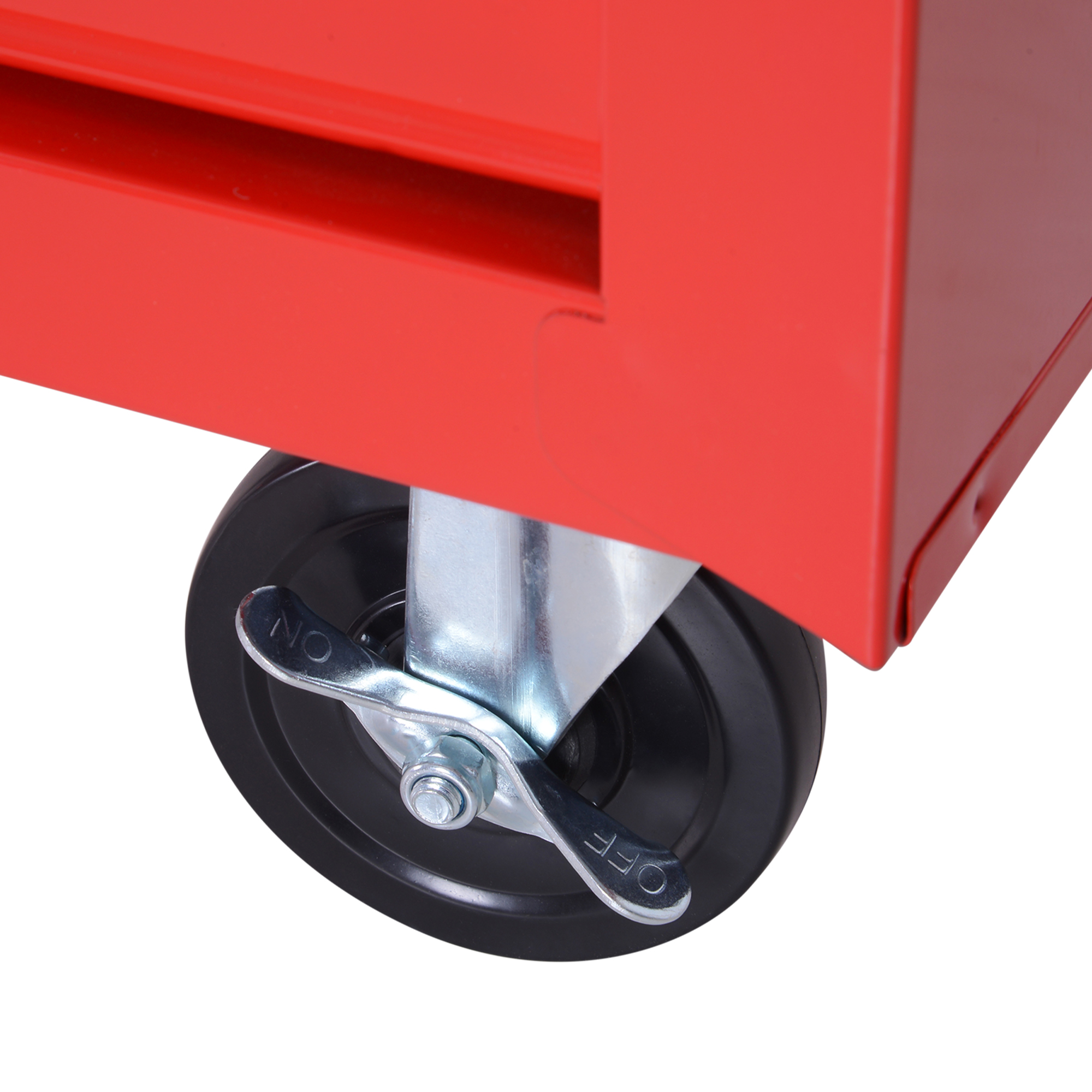 Werkzeugwagen, 2 kleine & 5 große Schubladen, Stahl, bis 150 kg, 69 x 33 x 75 cm, Rot