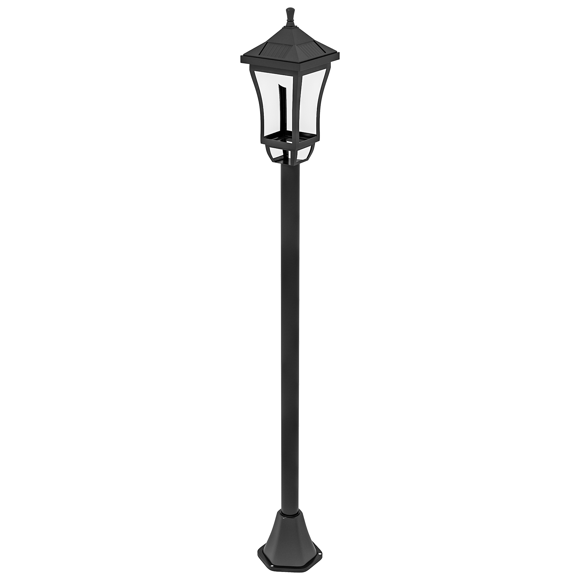 Solar Gartenlaterne 127 cm Gartenlampe mit Kaltweiß LED Licht, Lichtsensor IP44 Wasserdicht Solar Gartenlaterne 127 cm Gartenlampe mit Kaltweiß LED Licht, Lichtsensor IP44 Wasserdicht