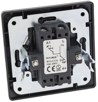 MILOS Jalousien-Steuerung Hoch/Runter, Taster, inkl. Rahmen, UP, anthrazit