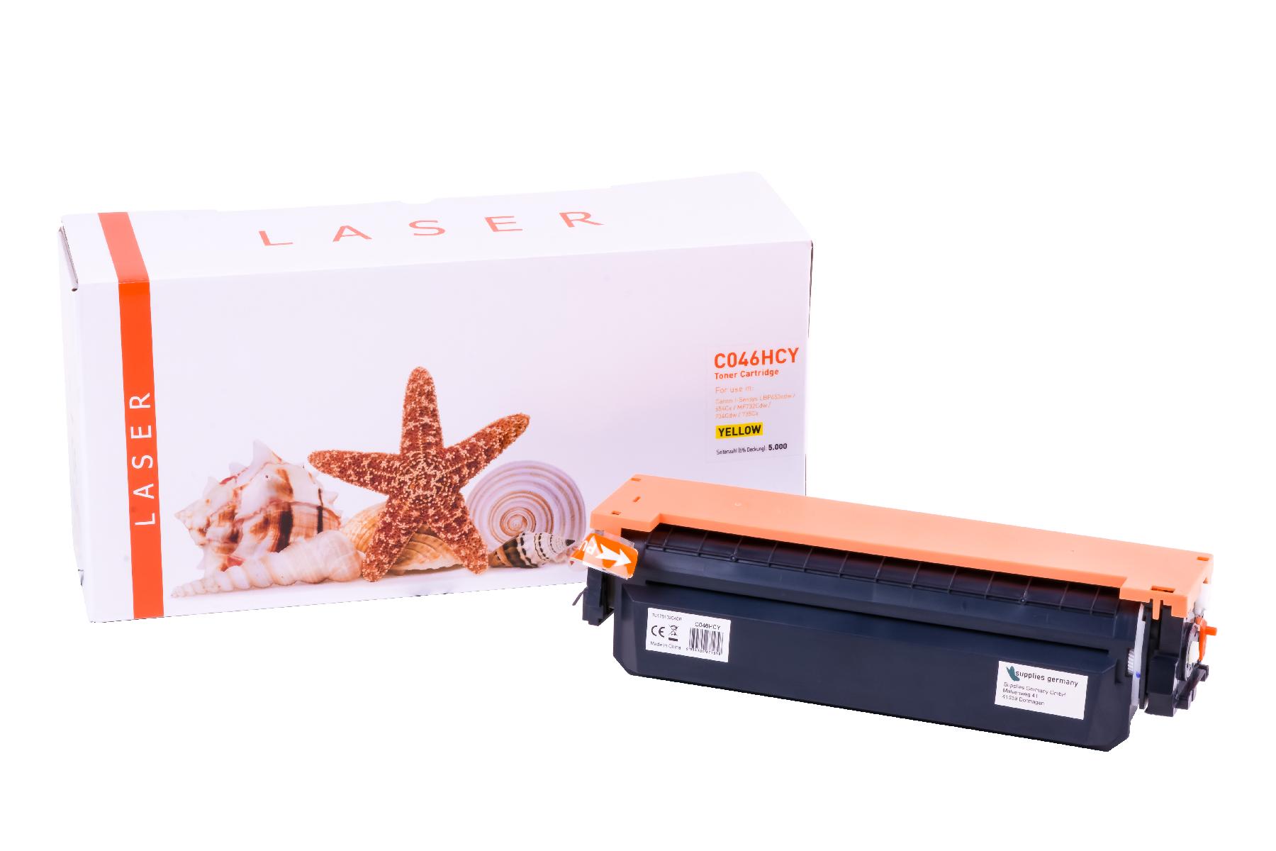 046HCY alternativ Toner yellow für Canon / 1251C002 / 5.000 Seiten 046HCY alternativ Toner yellow für Canon / 1251C002 / 5.000 Seiten