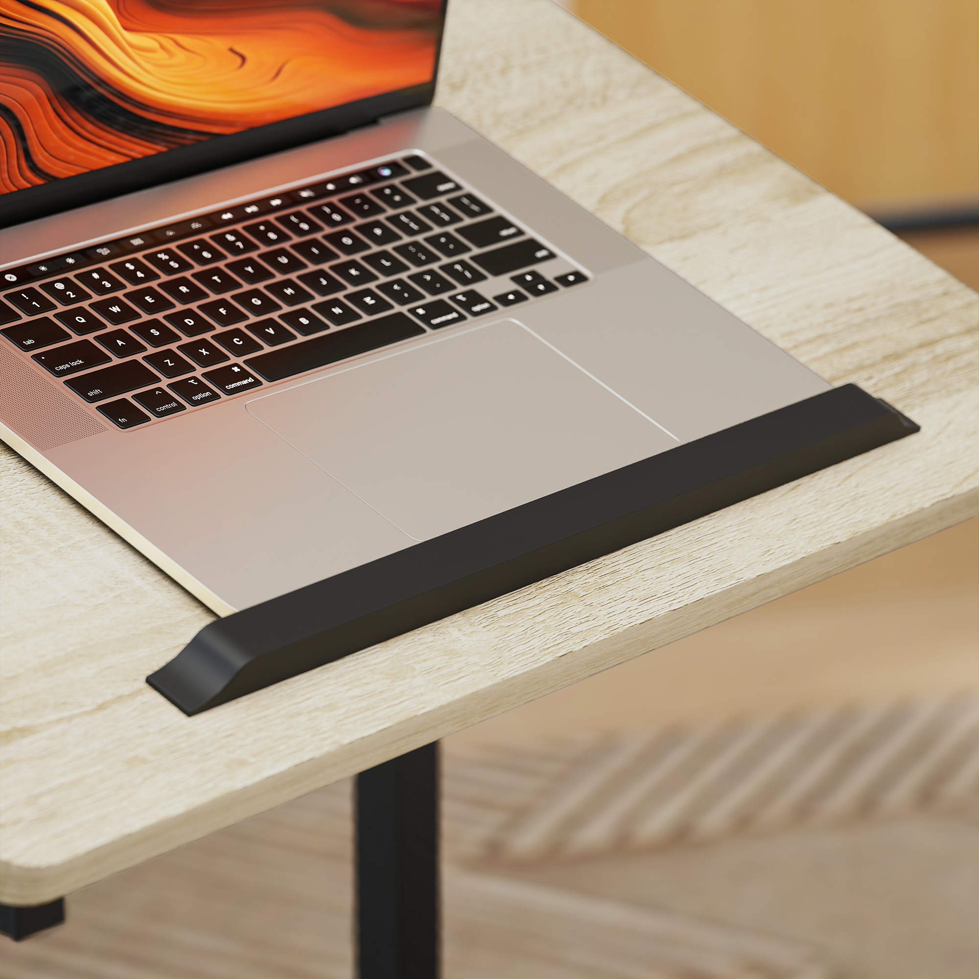 Beistelltisch, Schreibtisch, Nachttisch, höhenverstellbar, 4 Rollen, Metallrahmen