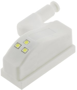 LED Schrankleuchte, 4er-Set, Batteriebetrieb, Drucksensor für Türen