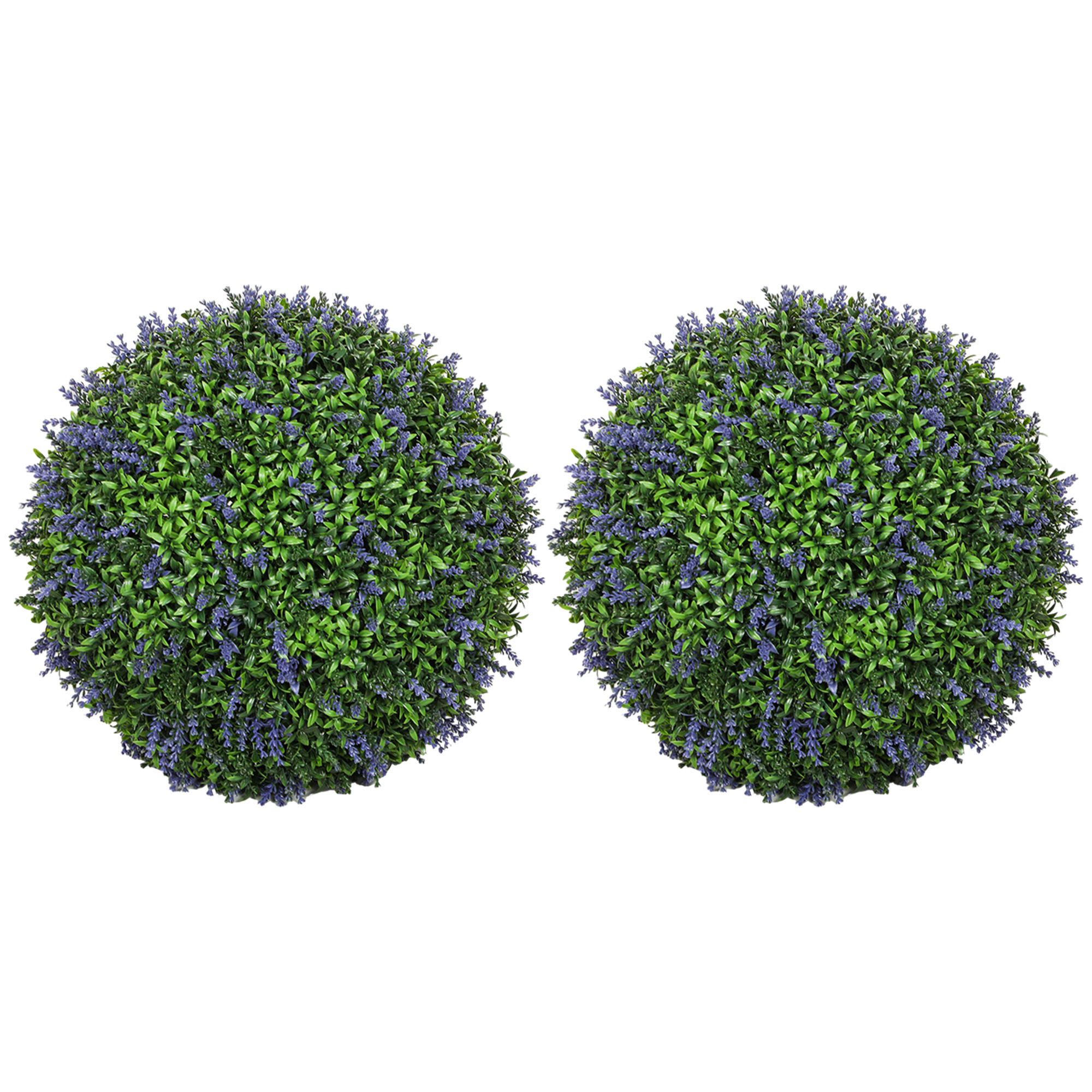 2er-Set künstliche Pflanzen in Kugelform, UV-beständig, Kunstpflanzen für Indoor- und Outdoor-Bereich, 42 cm, Grün+Lila 2er-Set künstliche Pflanzen in Kugelform, UV-beständig, Kunstpflanzen für Indoor- und Outdoor-Bereich, 42 cm, Grün+Lila