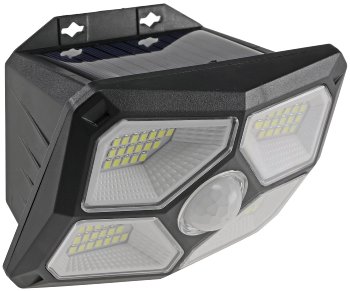 LED Solar Wandleuchte "SWL 722", PIR Bewegungsmelder, 72 LEDs, IP65