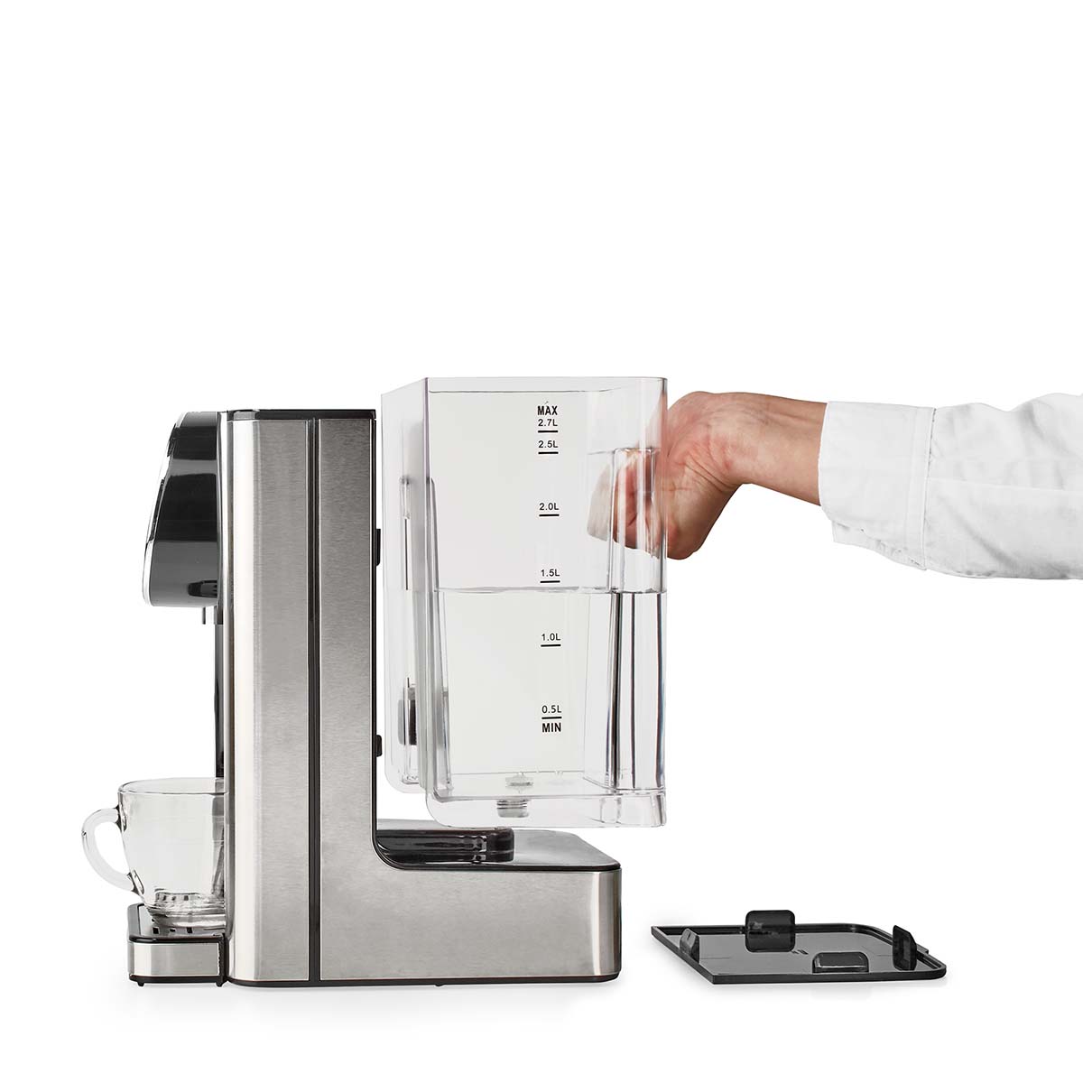 Heißwasserspender | 2600 W | 2.7 l | Aluminium / schwarz