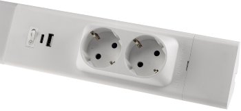 LED Unterbauleuchte "Arusha", weiß, USB A+C PD, 60cm, Licht neutralweiß