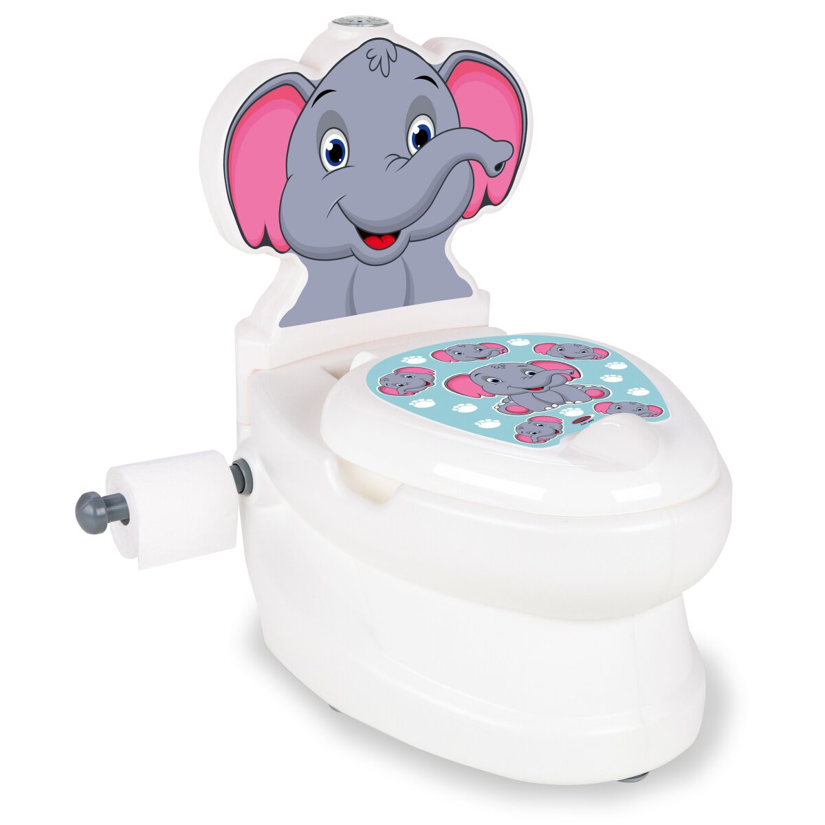 Meine kleine Toilette Elefant mit Spülsound und Toilettenpapierhalter Meine kleine Toilette Elefant mit Spülsound und Toilettenpapierhalter