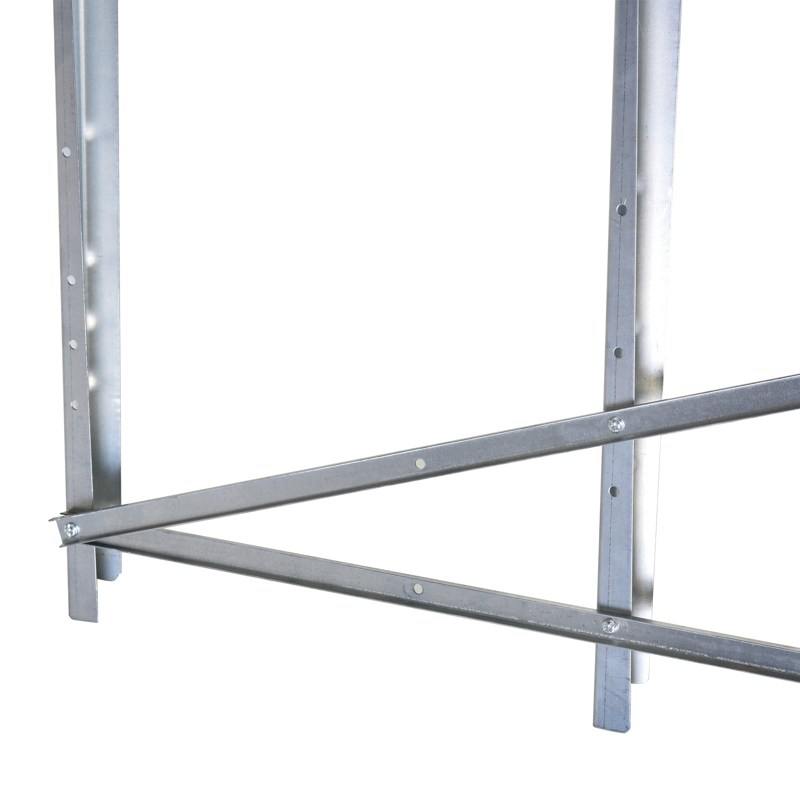 Kettensägebock Sägebock zusammenklappbar Sägegestell für Brennholz Silber Metall 83 x 83 x 79 cm