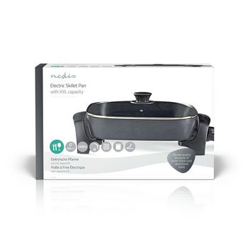elektrische Pfanne | 40 cm | dickwandiges Aluminium-Gussgehäuse