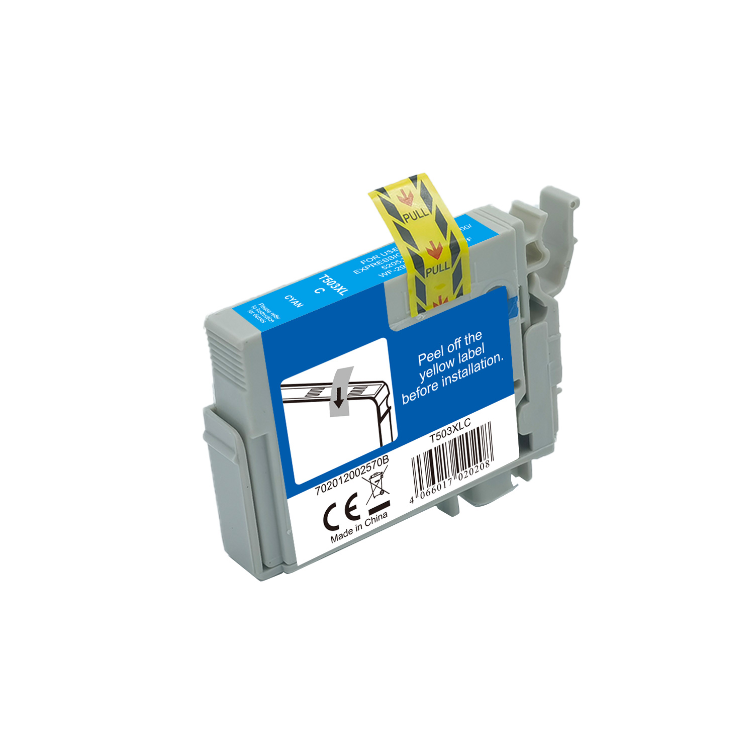 T503XLC alternativ Tinte Cyan für Epson / C13T09R24010 / 10,2ml / 470 Seiten T503XLC alternativ Tinte Cyan für Epson / C13T09R24010 / 10,2ml / 470 Seiten