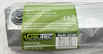 4-fach Steckdosenblock, USB-A+C, silber / 250V~/ 16A, Aufbaumontage, USB 3,1A, PD