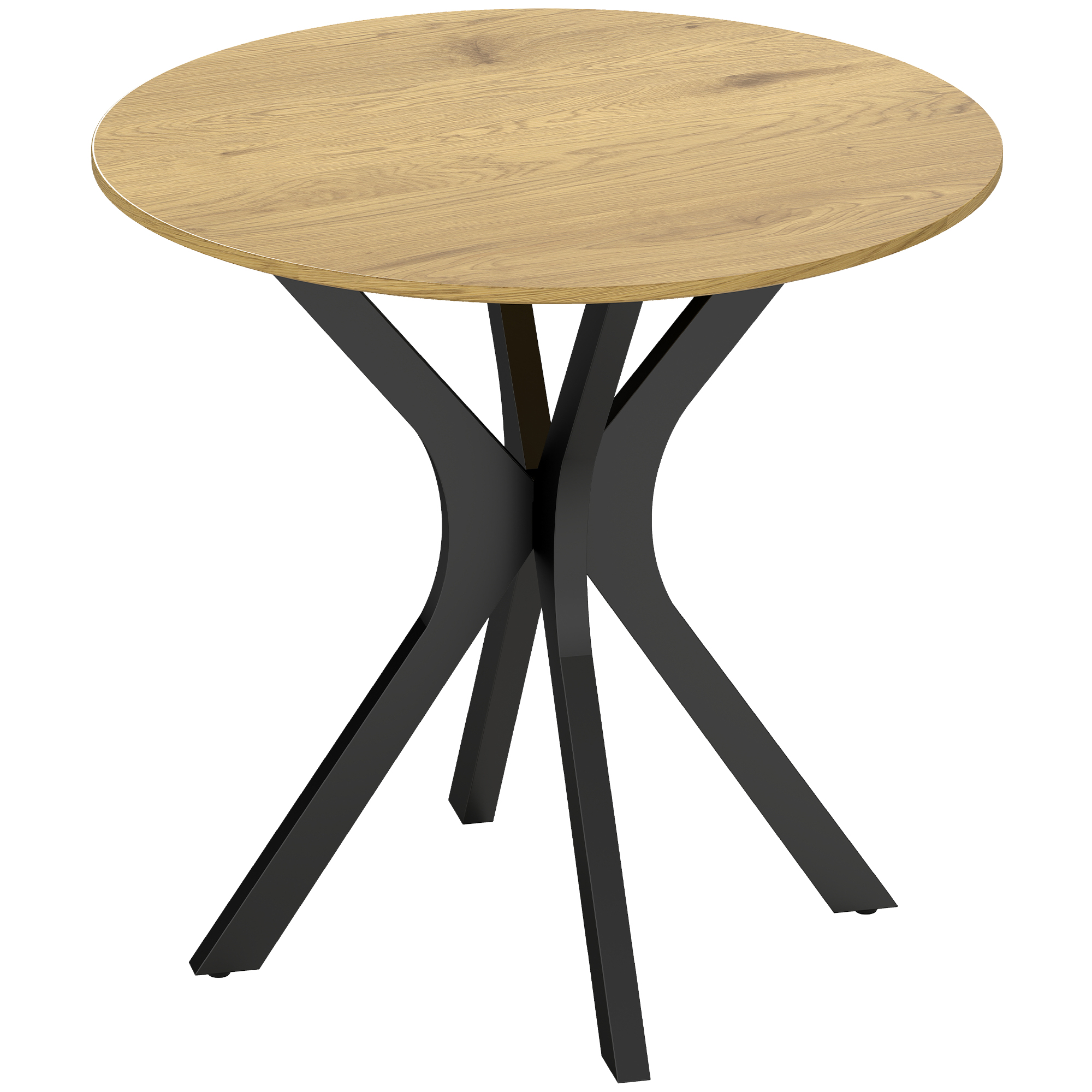 Esstisch Küchentisch Runder Tisch, Modernes Design, 78 cm x 78 cm x 75 cm, Naturholz Esstisch Küchentisch Runder Tisch, Modernes Design, 78 cm x 78 cm x 75 cm, Naturholz