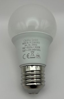 LED Glühlampe E27 "promo" warmweiß, 230V, 160°, 8,6W, 802lm, 3000k