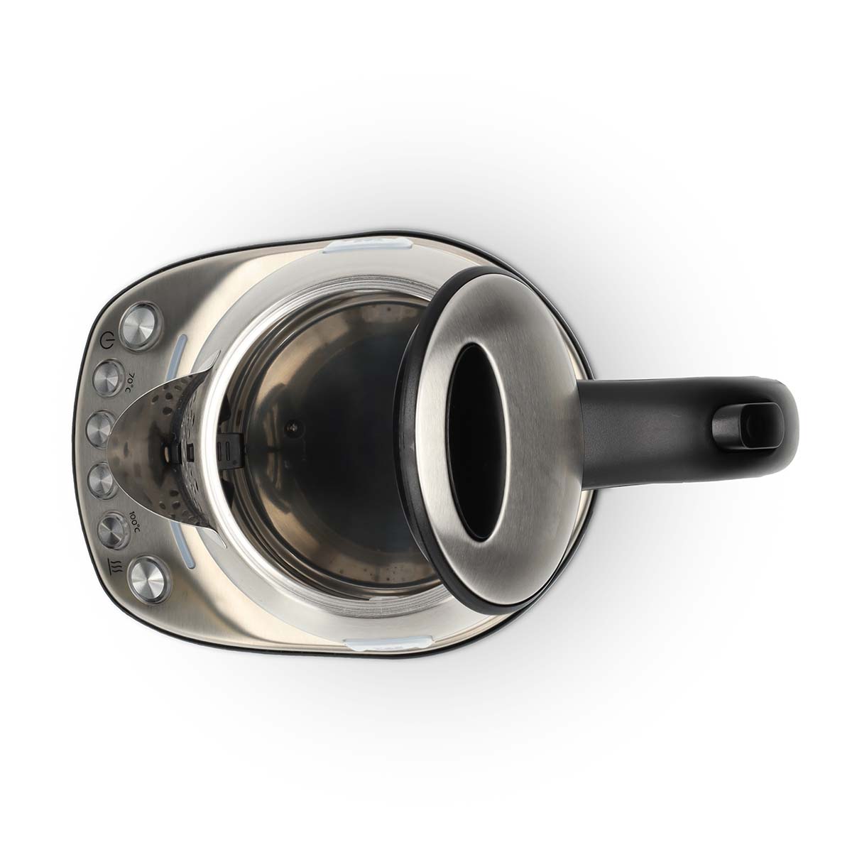 SmartLife Wasserkocher | Wi-Fi | 1.7 l | Edelstahl | 70,80,90,100 °C | Temperaturanzeige | Um 360 Grad drehbar | Verdecktes Heizelement | Strix Controller | Android? / IOS