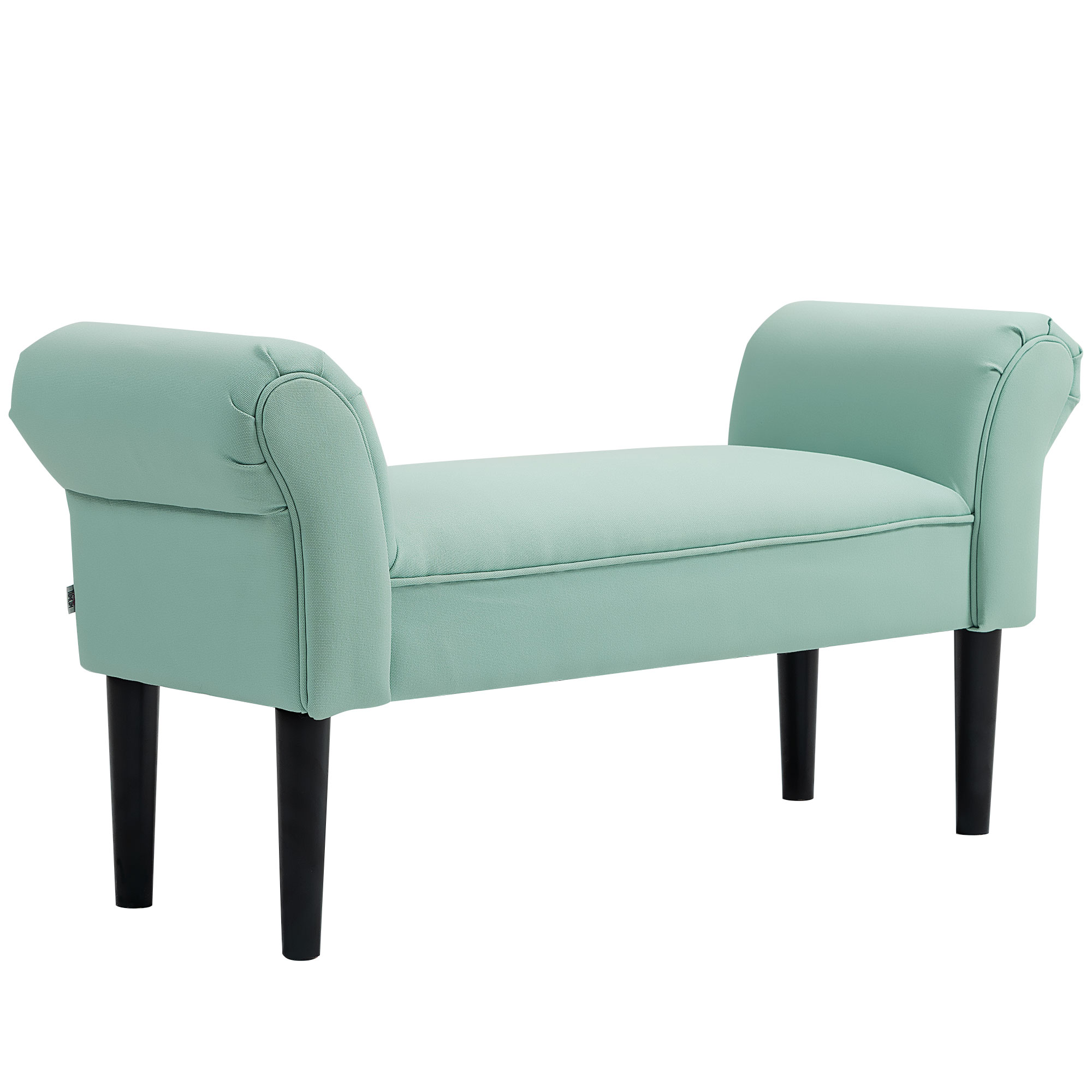 Gepolsterte Sitzbank für Schlafzimmer und Flur, bis 130 kg belastbar, 102 x 36 x 51 cm, Grün Gepolsterte Sitzbank für Schlafzimmer und Flur, bis 130 kg belastbar, 102 x 36 x 51 cm, Grün