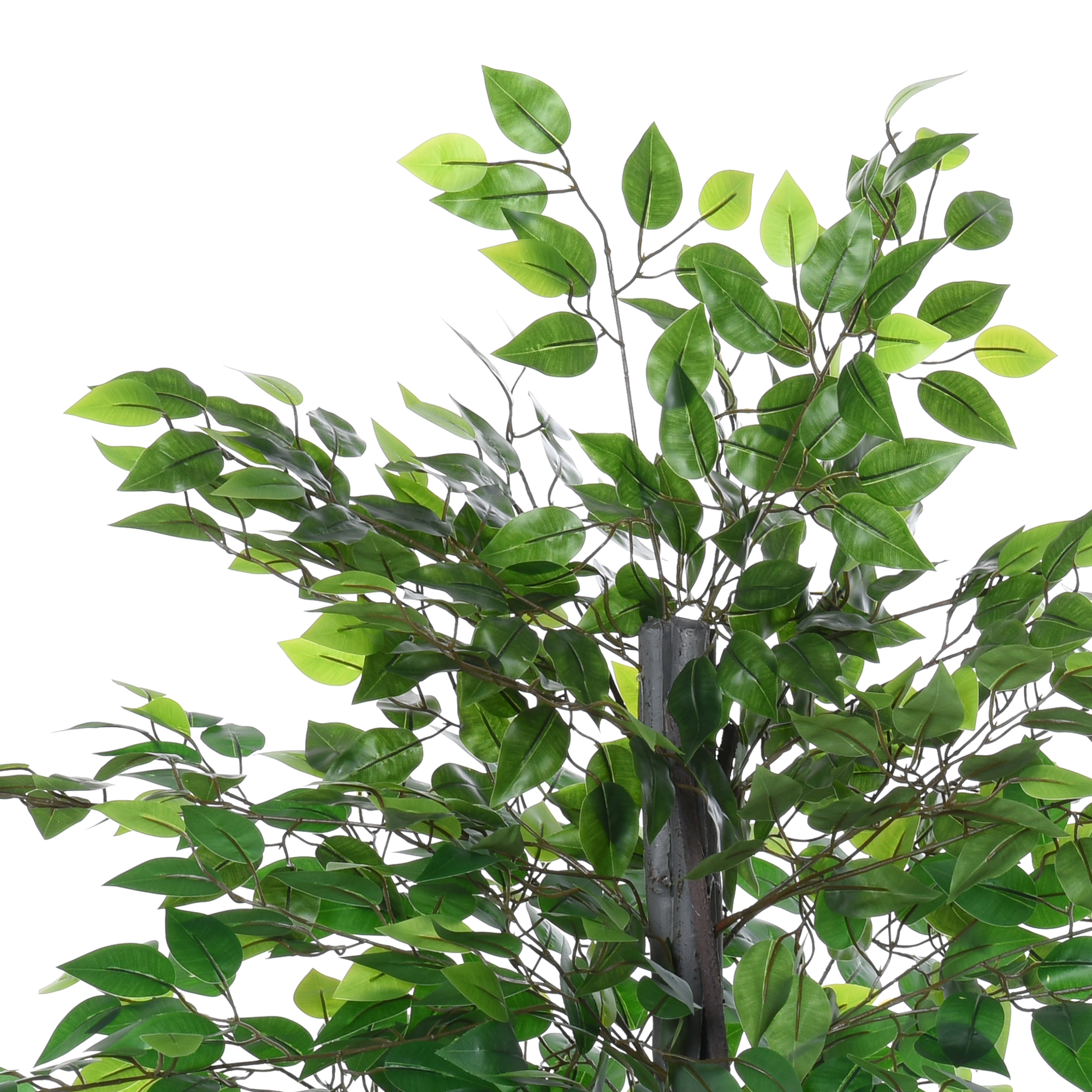 Künstlicher Ficus-baum groß 145 cm, Kunstbaum, Kunstpflanze, Plastik Künstliche Pflanzen im Topf, Fake Plant wie echt für Wohnzimmer Schlafzimmer Büro Garten Moderne Dekoration Geschenk