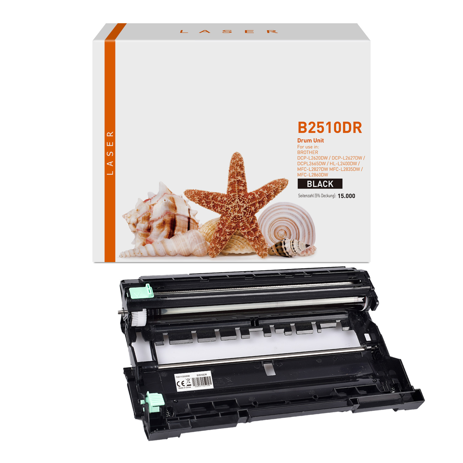 DR2510 alternativ Trommel black für Brother / DR2510 / 15.000 Seiten