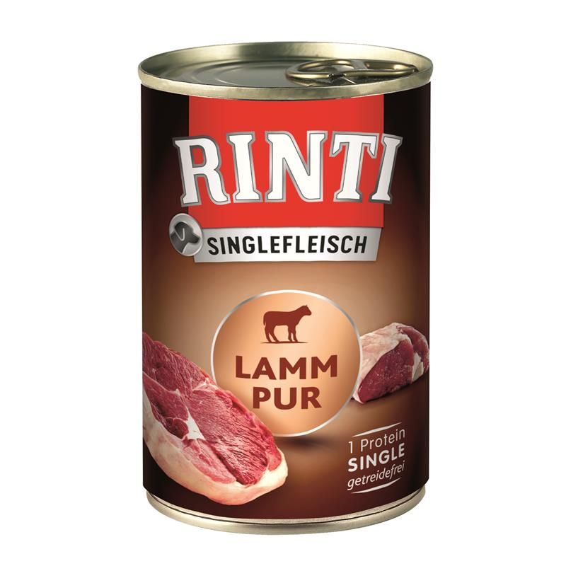 Rinti Singlefleisch Lamm pur 400g Rinti Singlefleisch Lamm pur 400g