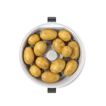 Kartoffelschäler mit Salatschleuder | 1000g Fassungsvermögen | 85 W | Weiß