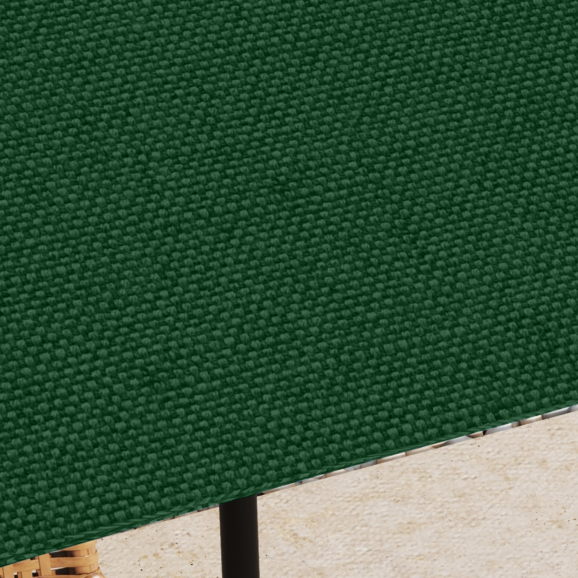 Ersatzdach für Gartenpavillon, 8 Wasserabflusslöcher, einfache Montage, Polyester, grün, 2,98 x 2,98 m
