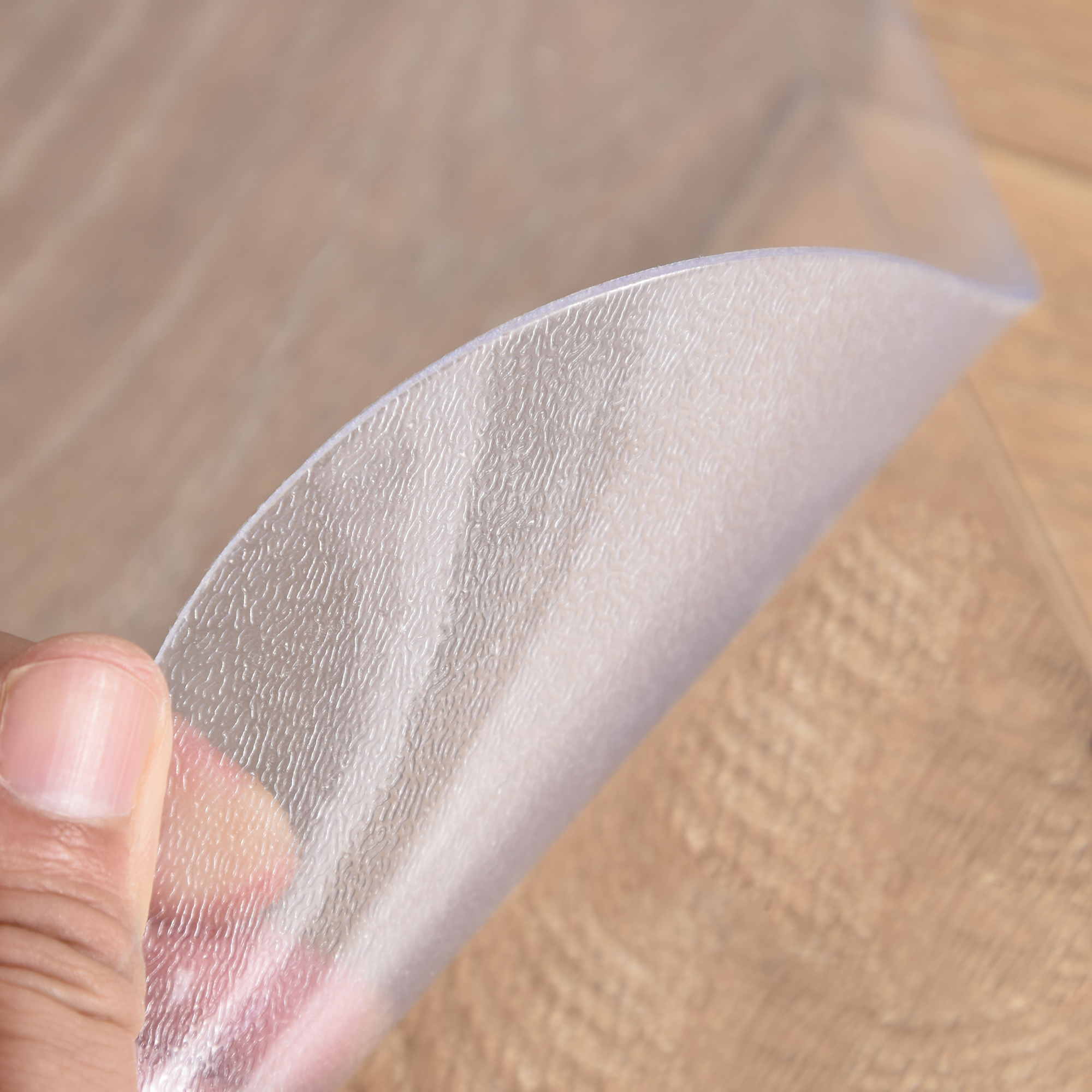 Bodenschutzmatte, rutschfest, 1,5mm dick, 90x120cm, Transparent