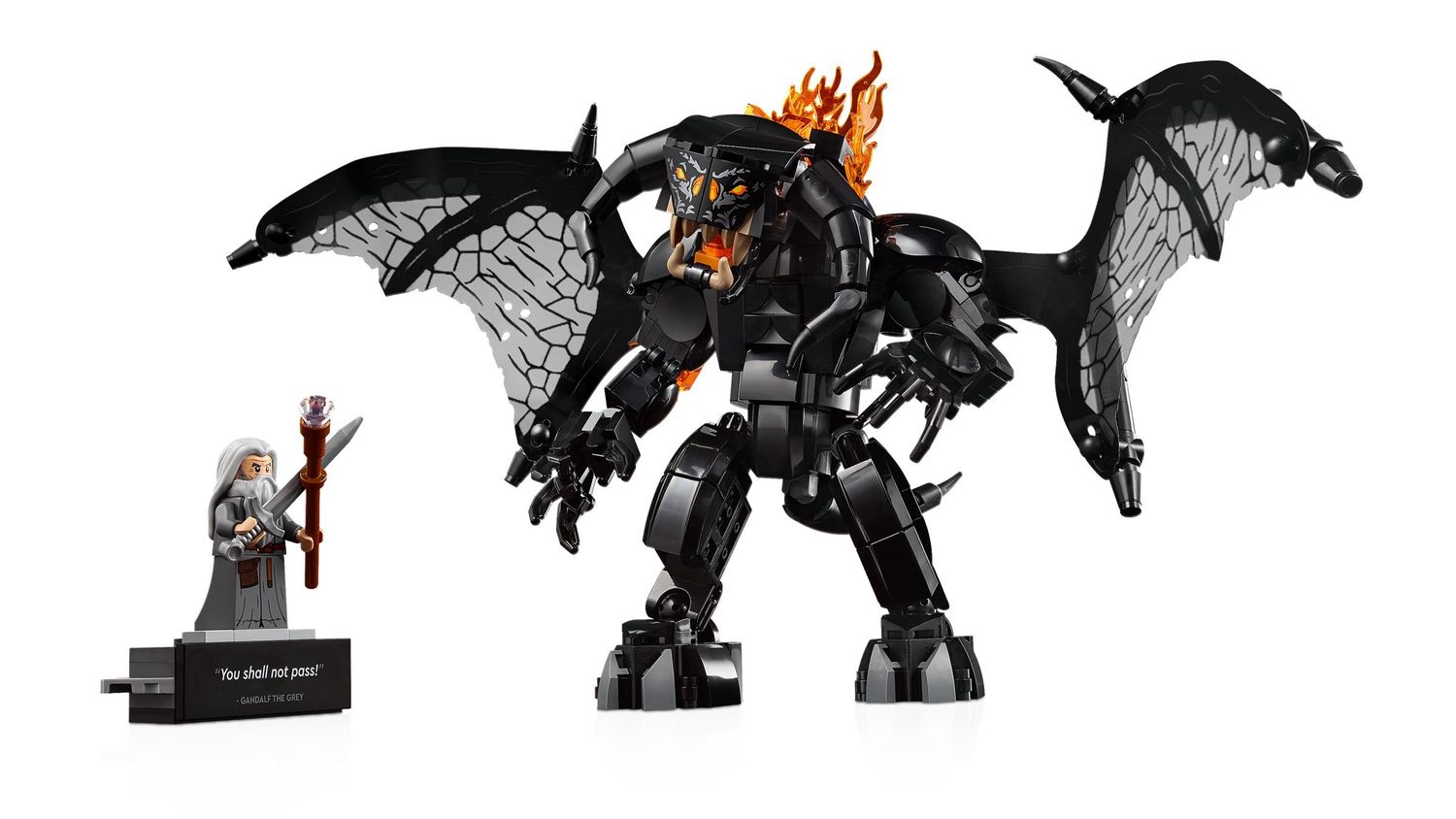 LEGO® 10367 - Icons Der Herr der Ringe: Balrog  Bücherstütze (1201 Teile)