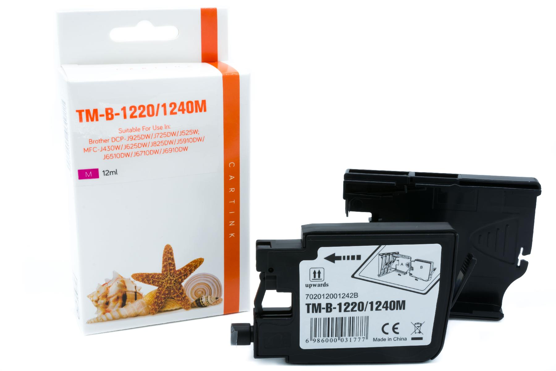 LC1220/1240M alternativ Seestern Tinte magenta / LC1240M / 12ml LC1220/1240M alternativ Seestern Tinte magenta / LC1240M / 12ml