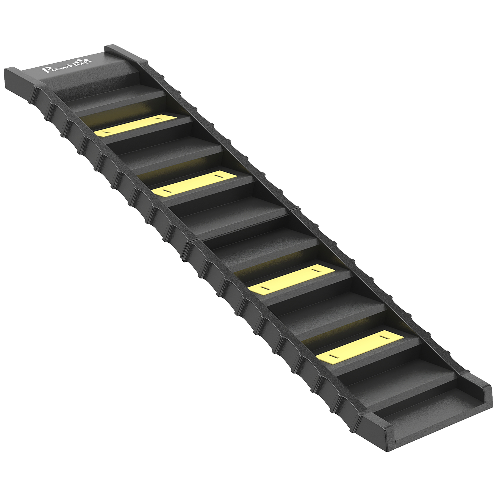 Hunderampe klappbar Hundetreppe Auto & SUV rutschfest Hundeautorampe für Große Tiere bis 25 kg 154x40cm Schwarz