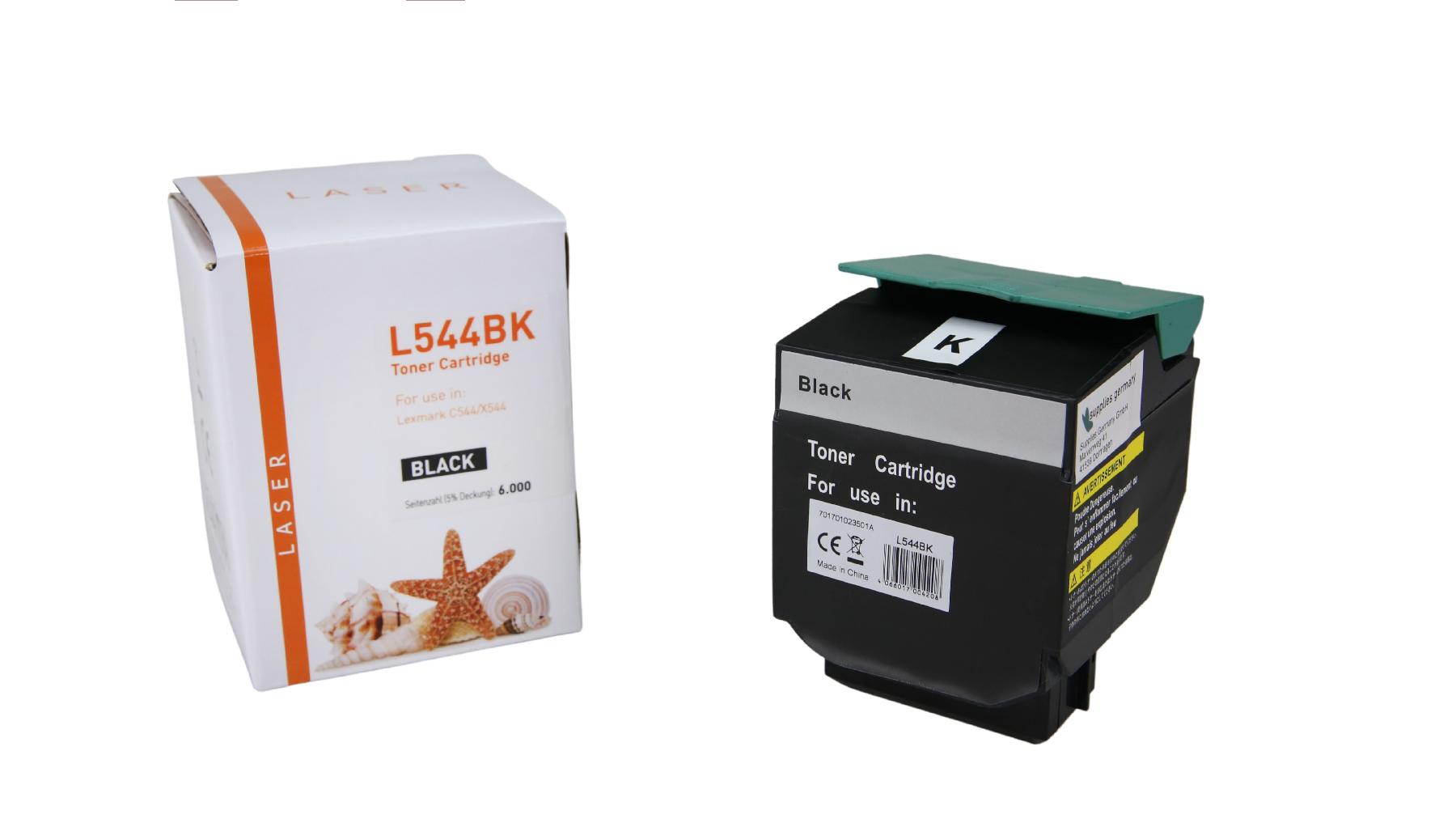 C544 alternativ Toner black für Lexmark / X544 / 6.000 Seiten C544 alternativ Toner black für Lexmark / X544 / 6.000 Seiten