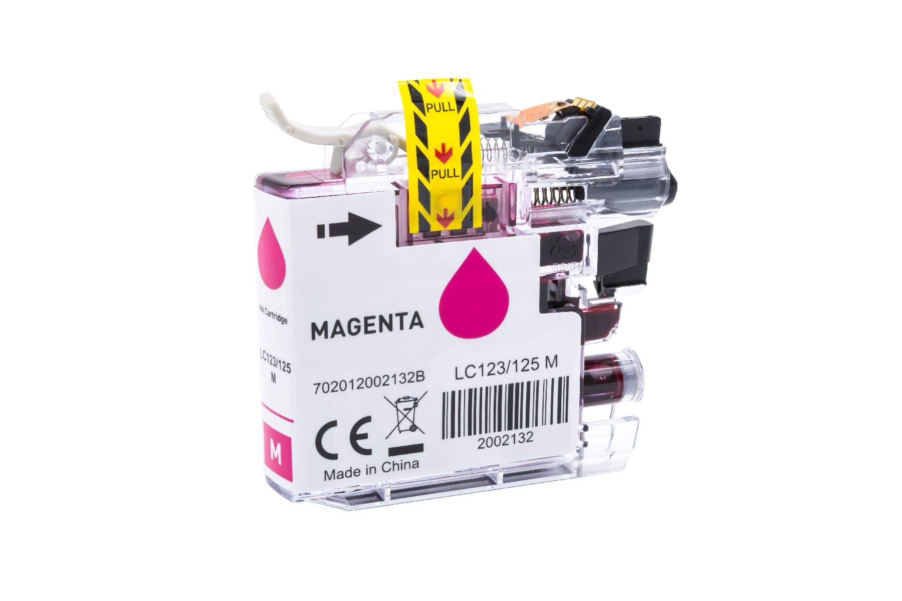LC125XLM alternativ Tinte magenta für Brother / LC125M / 16,6ml LC125XLM alternativ Tinte magenta für Brother / LC125M / 16,6ml