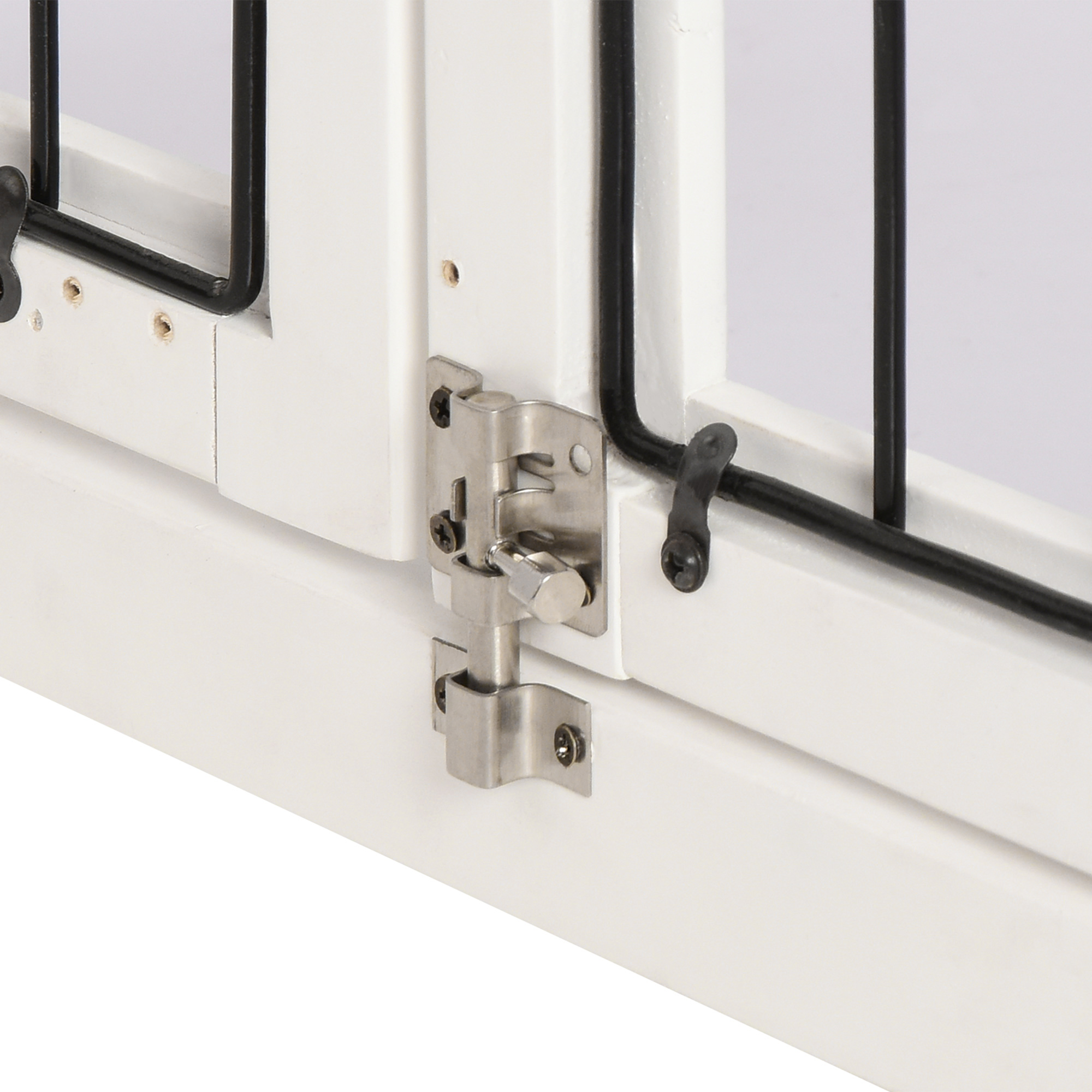 Transportbox für Hunde 58,5 cm x 81 cm x 66 cm Türen, MDF-Holz Eisen, 58, 5 cm x 81 cm x 66 cm, Weiß