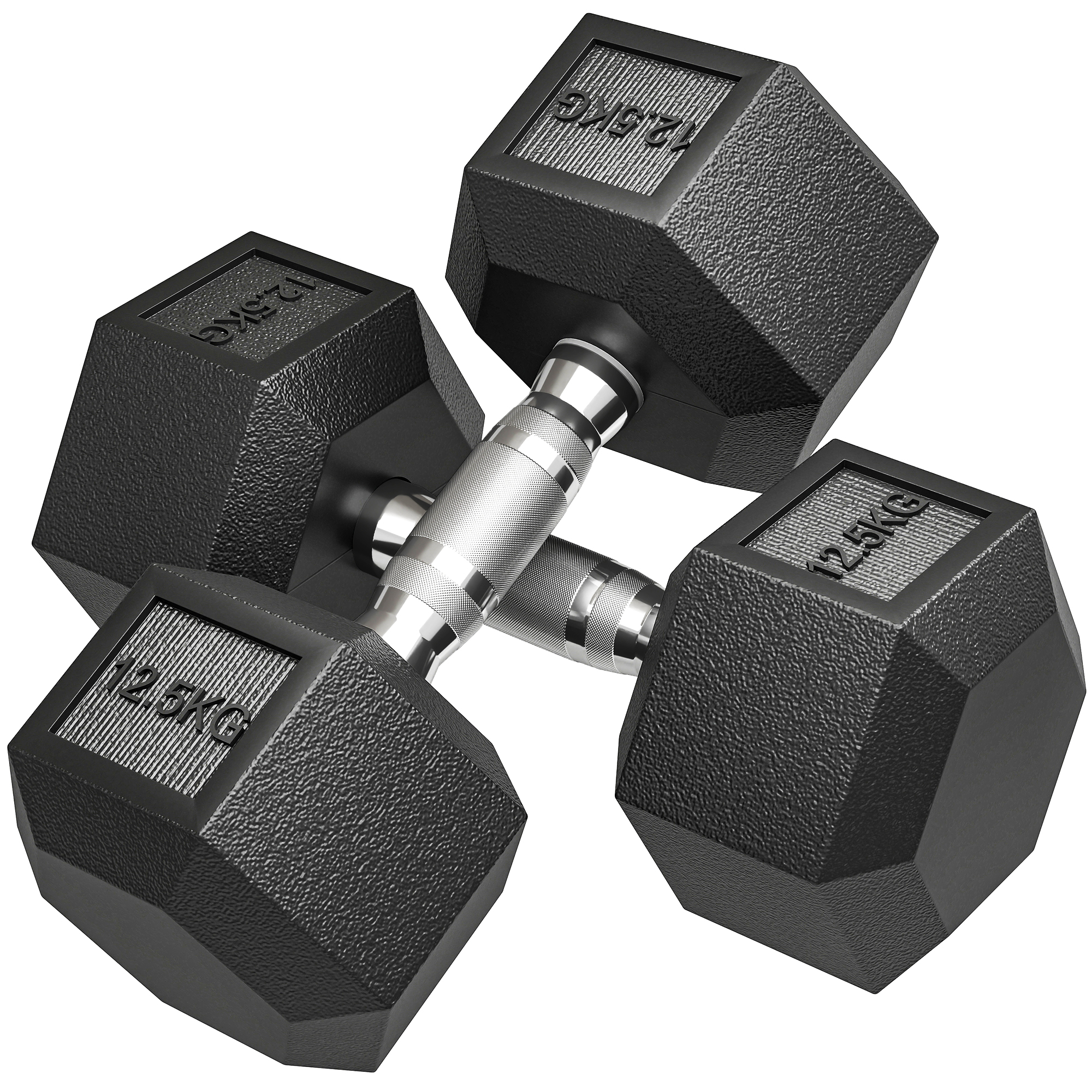 Hanteln mit gerändeltem Griff, Kurzhantel aus Gusseisen, 2 x 12,5 kg für Zuhause, Fitnessstudio, Krafttraining Hanteln mit gerändeltem Griff, Kurzhantel aus Gusseisen, 2 x 12,5 kg für Zuhause, Fitnessstudio, Krafttraining