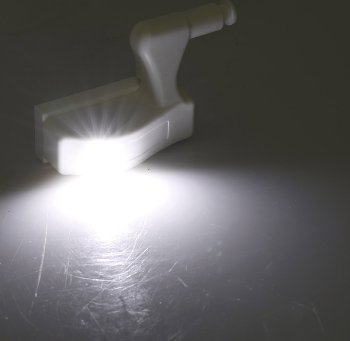 LED Schrankleuchte, 4er-Set, Batteriebetrieb, Drucksensor für Türen