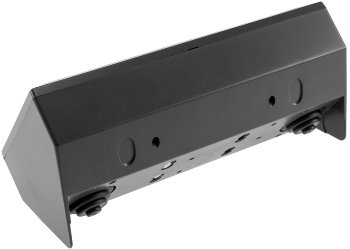 3-fach Steckdosenblock, schwarz / 250V~/ 16A, Aufbaumontage