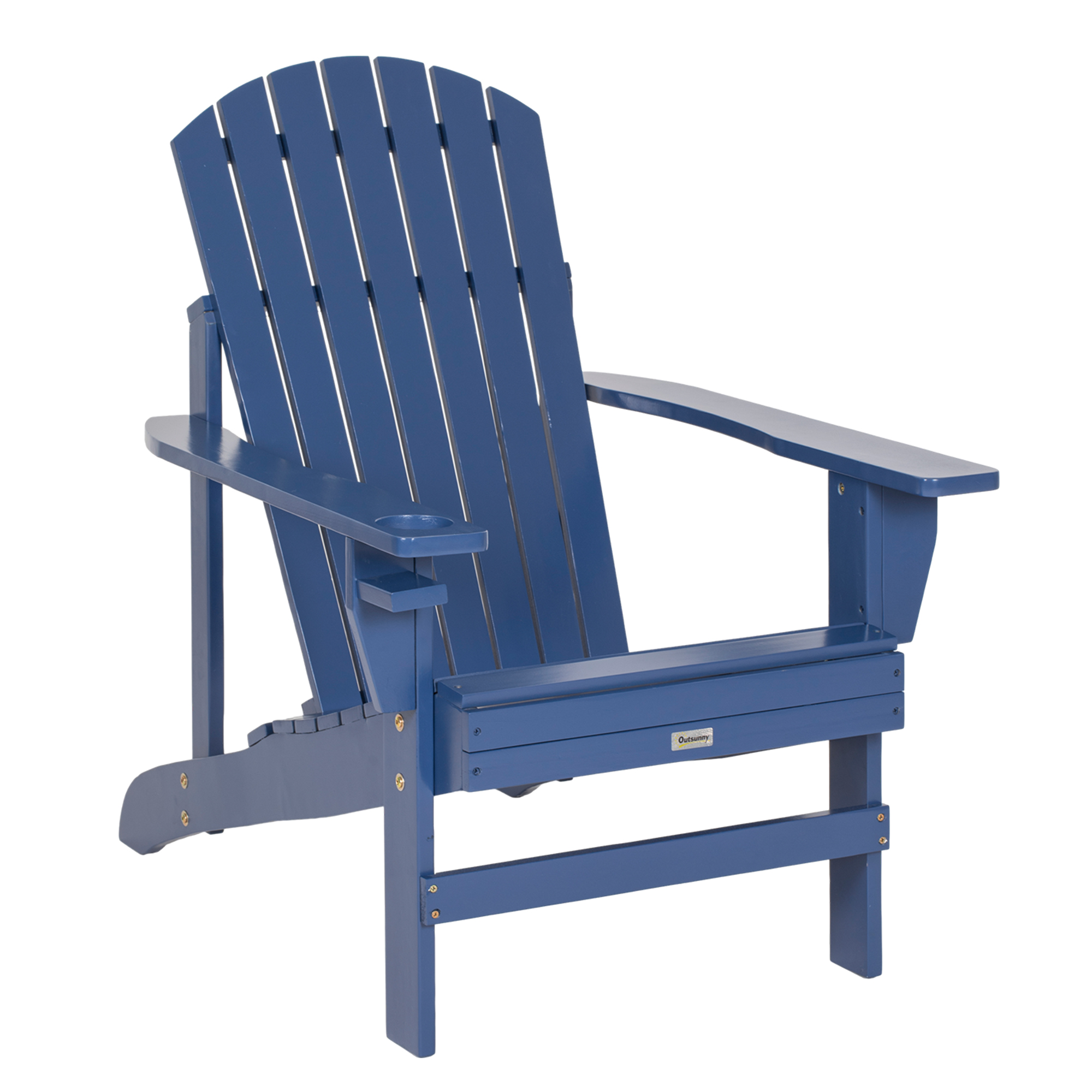 Andirondack-Gartenstuhl Gartenstuhl Liegestuhl, verstellbare Rückenlehne, 72B x 94T x 93H cm, Blau