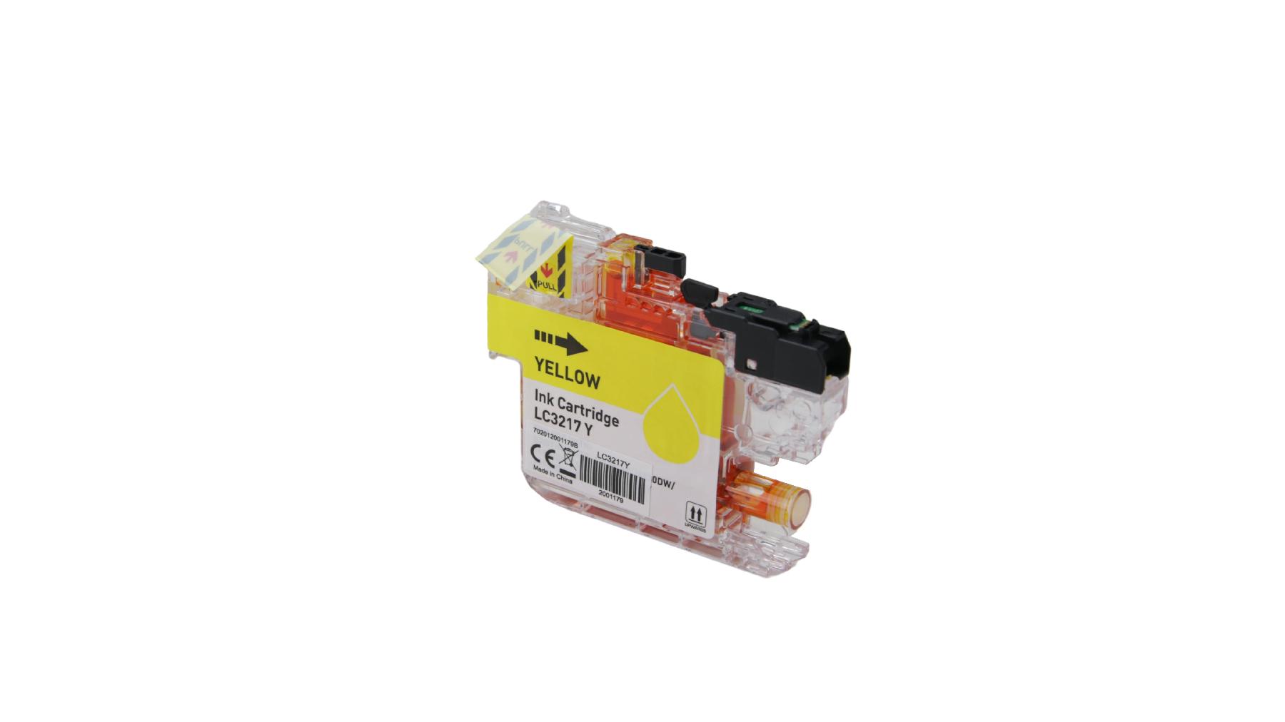 LC3217Y alternativ Tinte yellow für Brother / LC3217Y / 550 Seiten