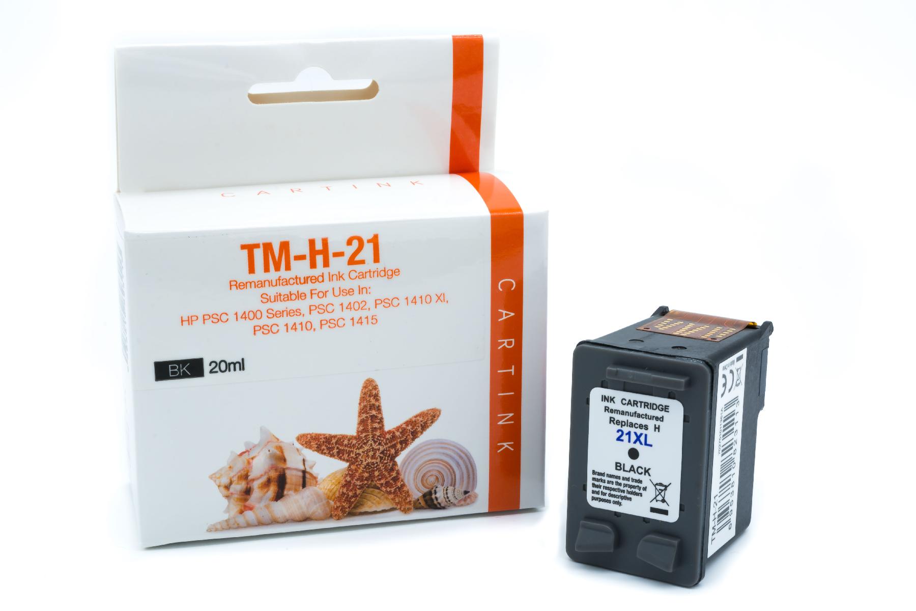 21 Refill Tinte black für HP / C9351AE / 20