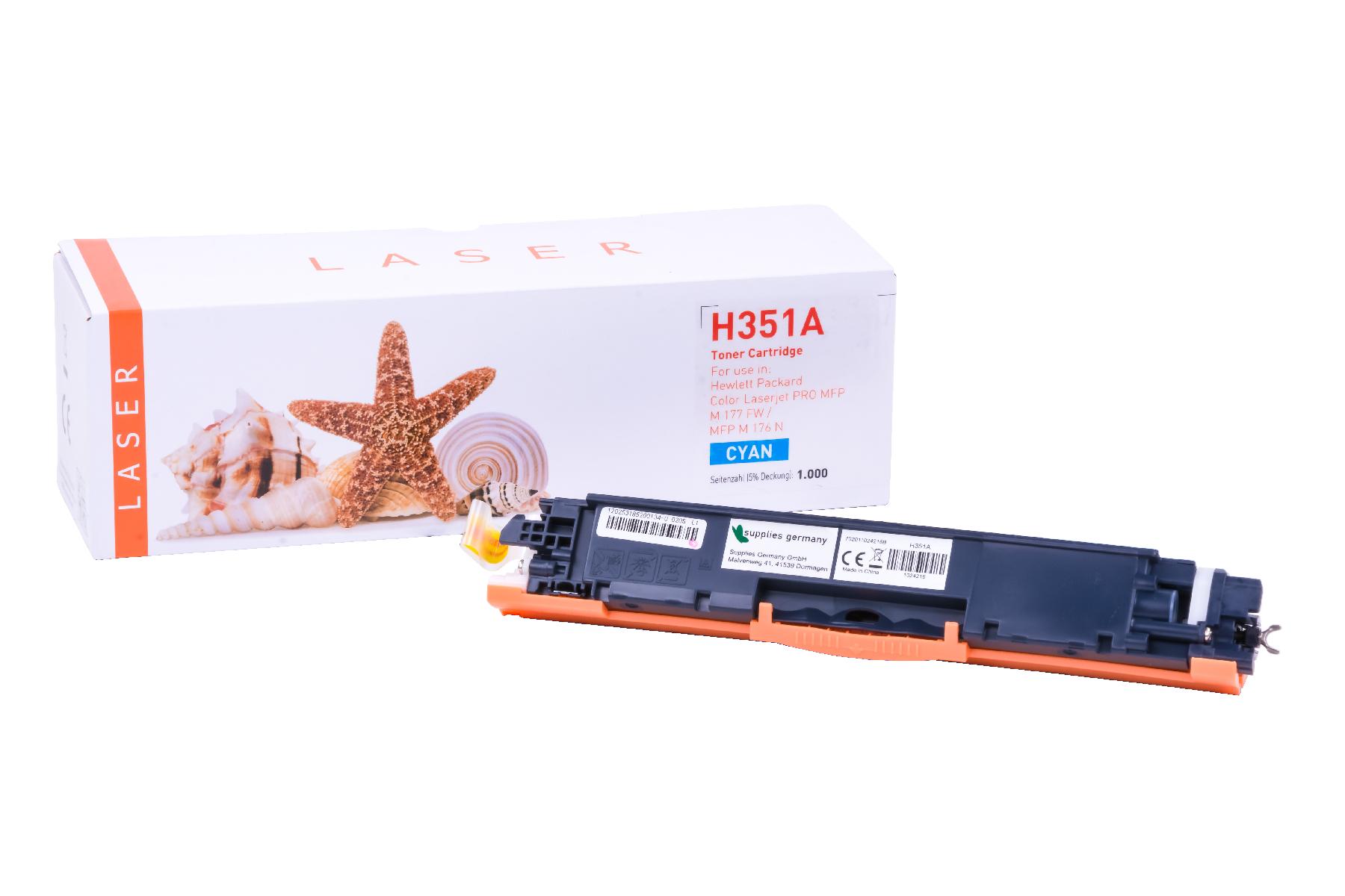 CF351A alternativ Toner cyan für HP / CF351A / 130A / 1.000 Seiten