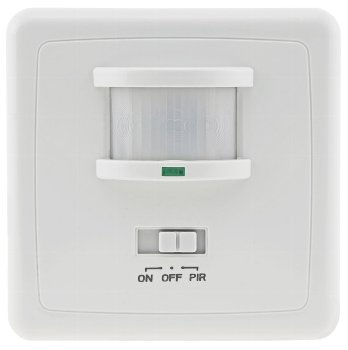 Unterputz PIR-Bewegungsmelder 160°, LED geeignet, 3-Draht Technik, weiß