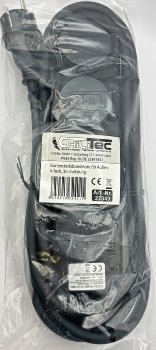 Gartensteckdosenleiste für Außen, 4-fach / IP44, H07RN-F 3G1,5mm², Zuleitung 3m