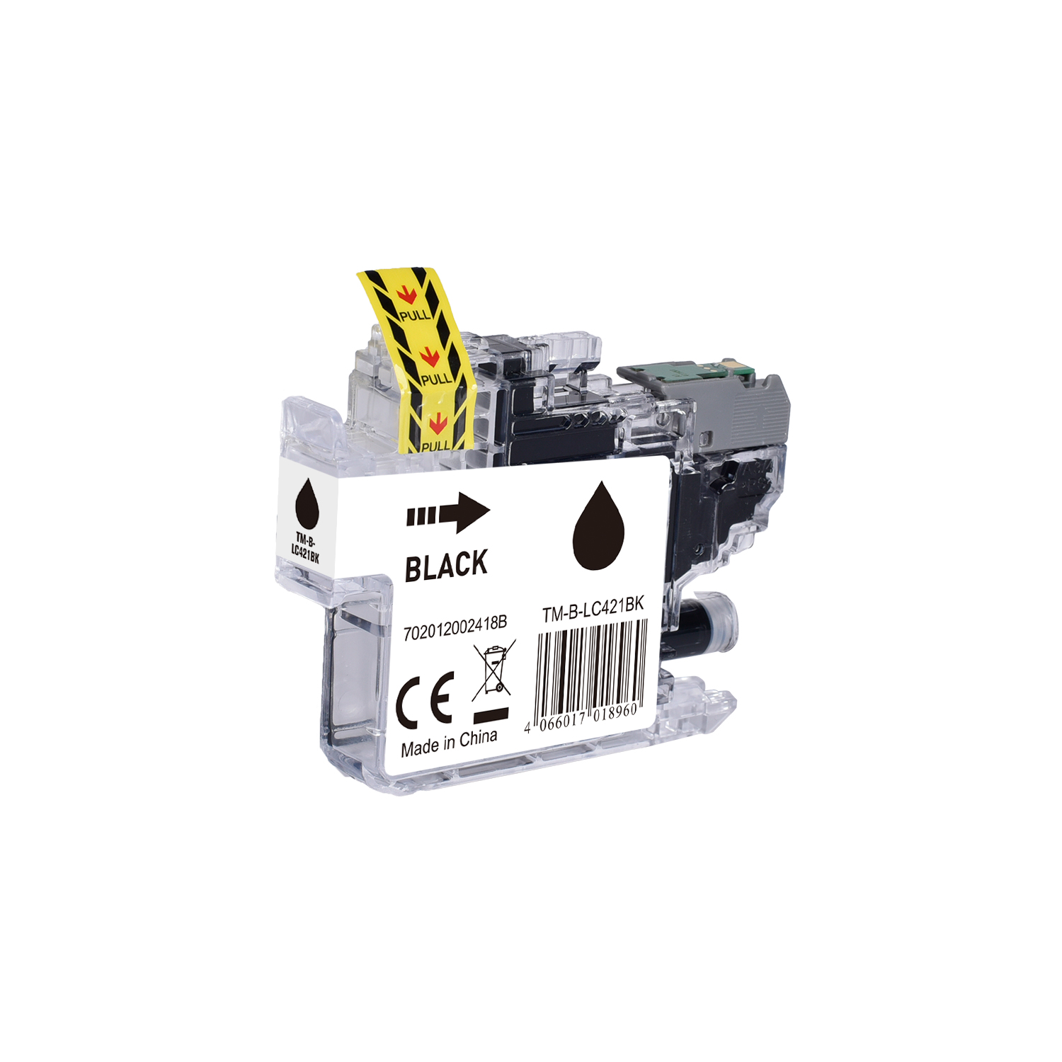 LC421BK alternativ (Pigment) Tinte black für Brother / LC421BK / 10,5ml