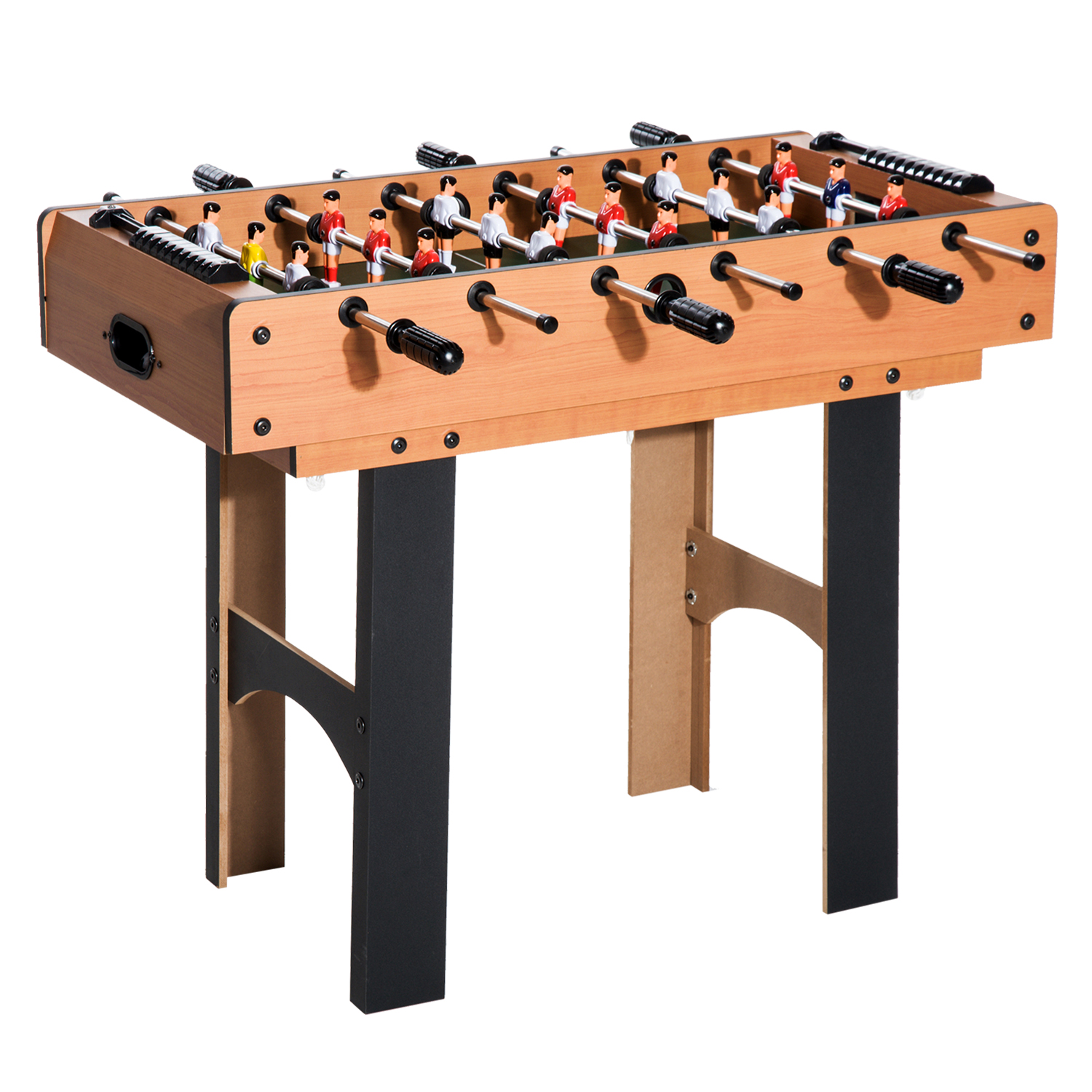2-in-1 Tischkicker, Multispieltisch 4 in 1, kompakt, inkl. Spielaccessoires, 92 x 78 x 80 cm