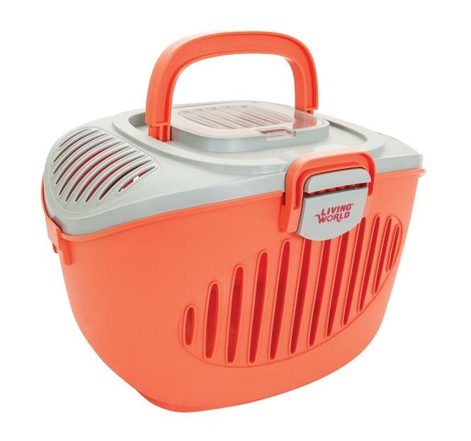 Living World Paws2Go Kleintierbox - lachsrosa/grau Living World Paws2Go Kleintierbox - lachsrosa/grau